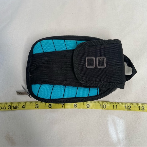 Nintendo DS Soft Carry Case Travel Bag Blue/Black Game Holder Console Zipper - Picture 7 of 7